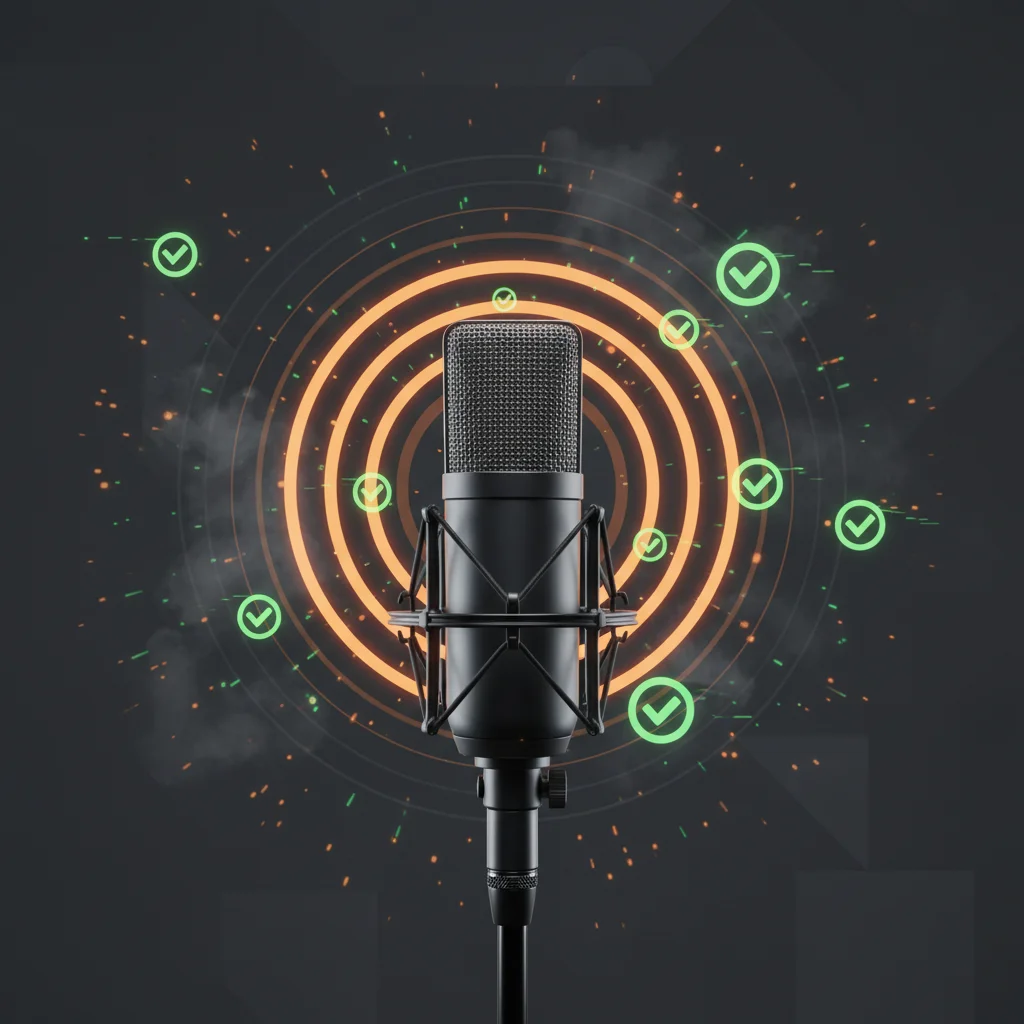 Real-time voice verification with microphone and waveforms
